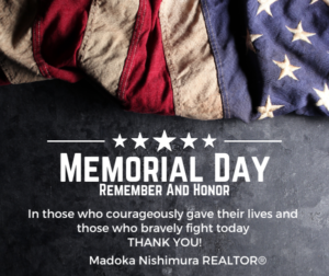 Read more about the article Happy Memorial Day Weekend!